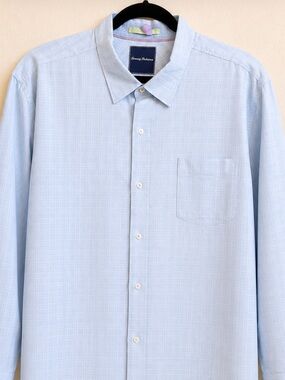 EUC Tommy Bahama Light Blue Long-Sleeve Button-Up Shirt